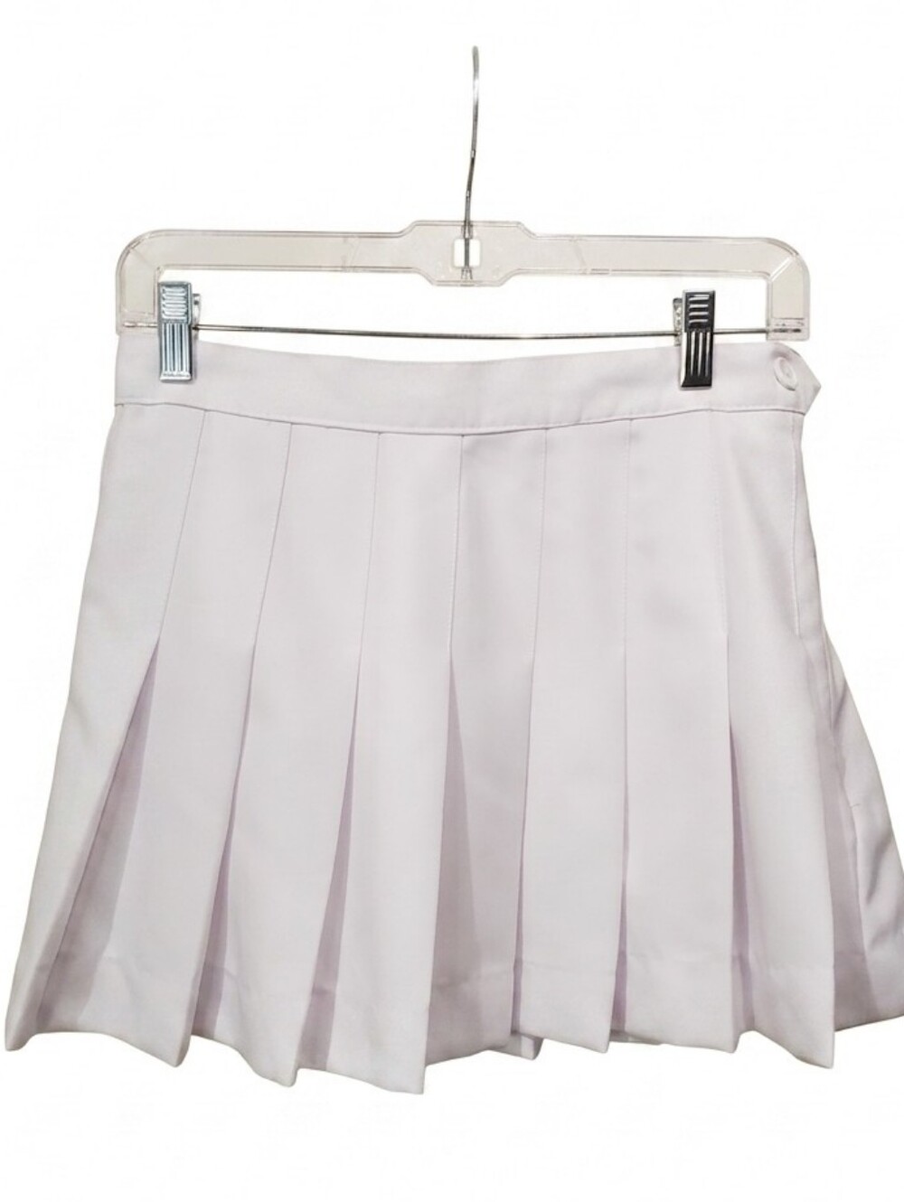 American Apparel Pleated White Circle Mini Skirt Women's Size Medium Y2k Preppy